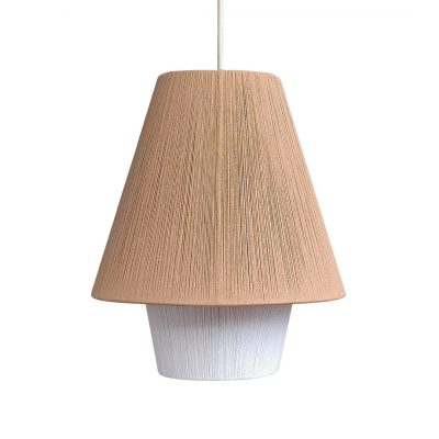 handmade cotton yarn pendant light