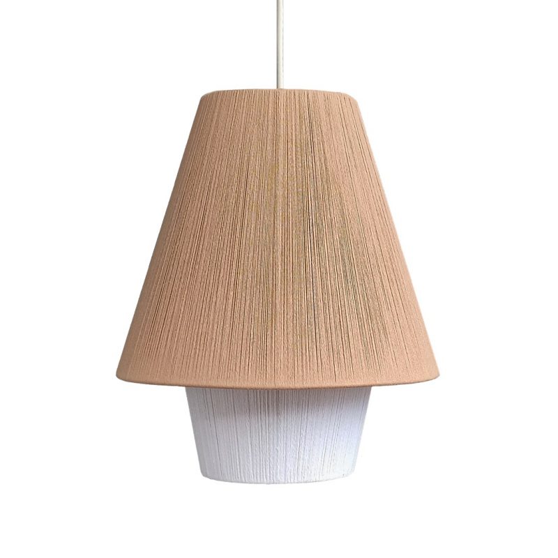 handmade cotton yarn pendant light