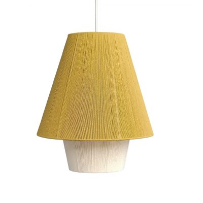 handmade cotton yarn pendant light