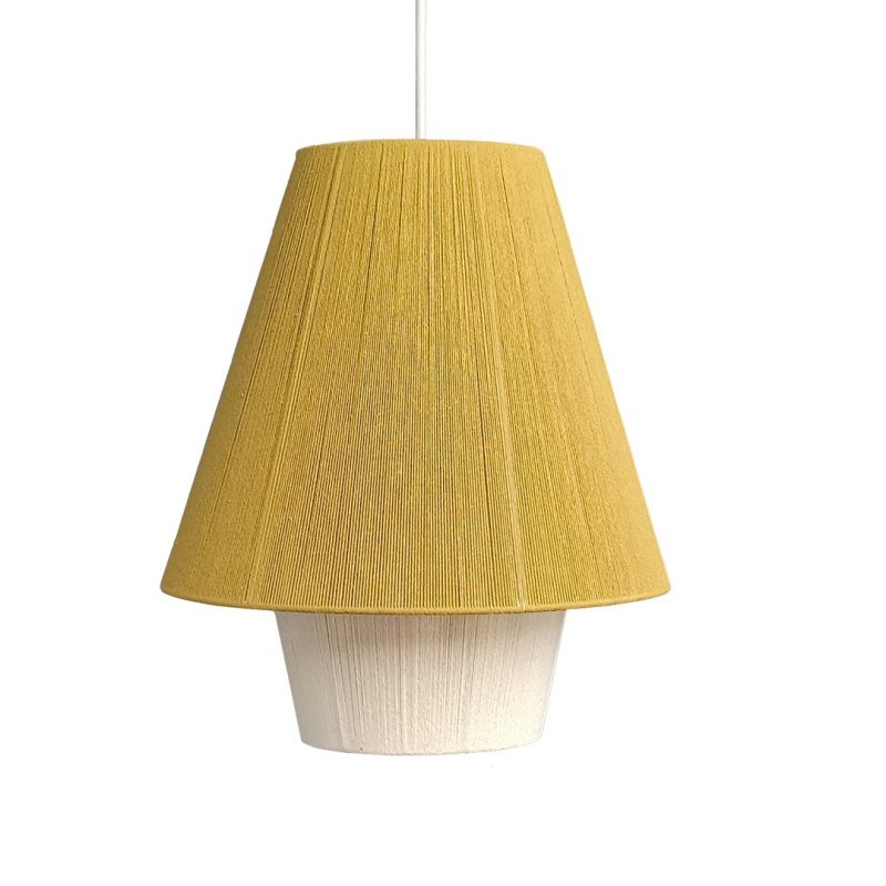 handmade cotton yarn pendant light