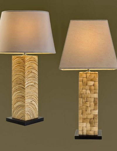 Blonde Coconut Table Lamp