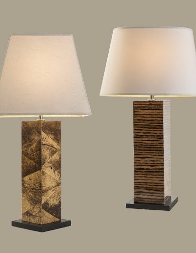 Coconut and Cinnamon Table Lamps