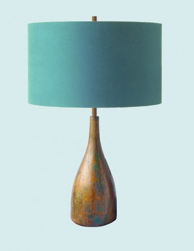 Mahogany Rustic Finish Table Lamp