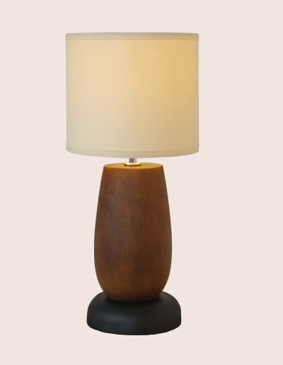 Palm Wood Table Lamp