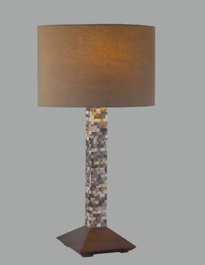 Seashell inlay table Lamp