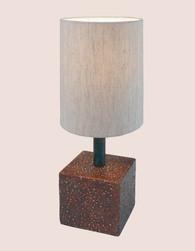 Stained Eggshell Table Lamp