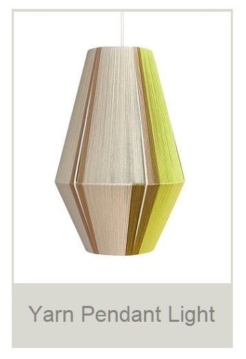 yarn pendant lights