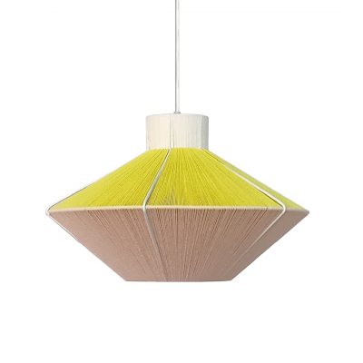 handmade cotton yarn pendant light