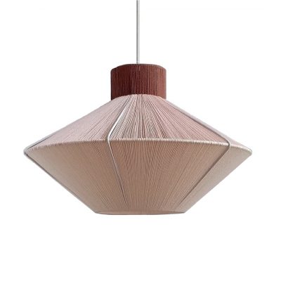 handmade cotton yarn pendant light