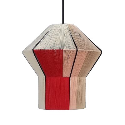 handmade cotton yarn pendant light