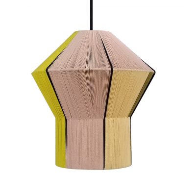 handmade cotton yarn pendant light