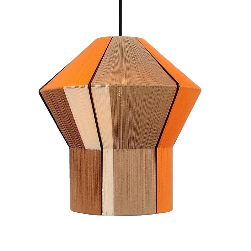handmade cotton yarn pendant light