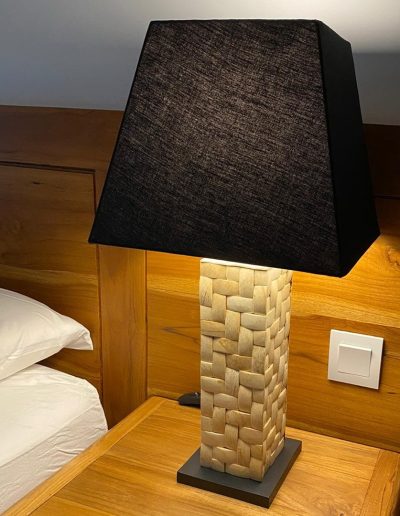 coconut inlay table lamp bali villa